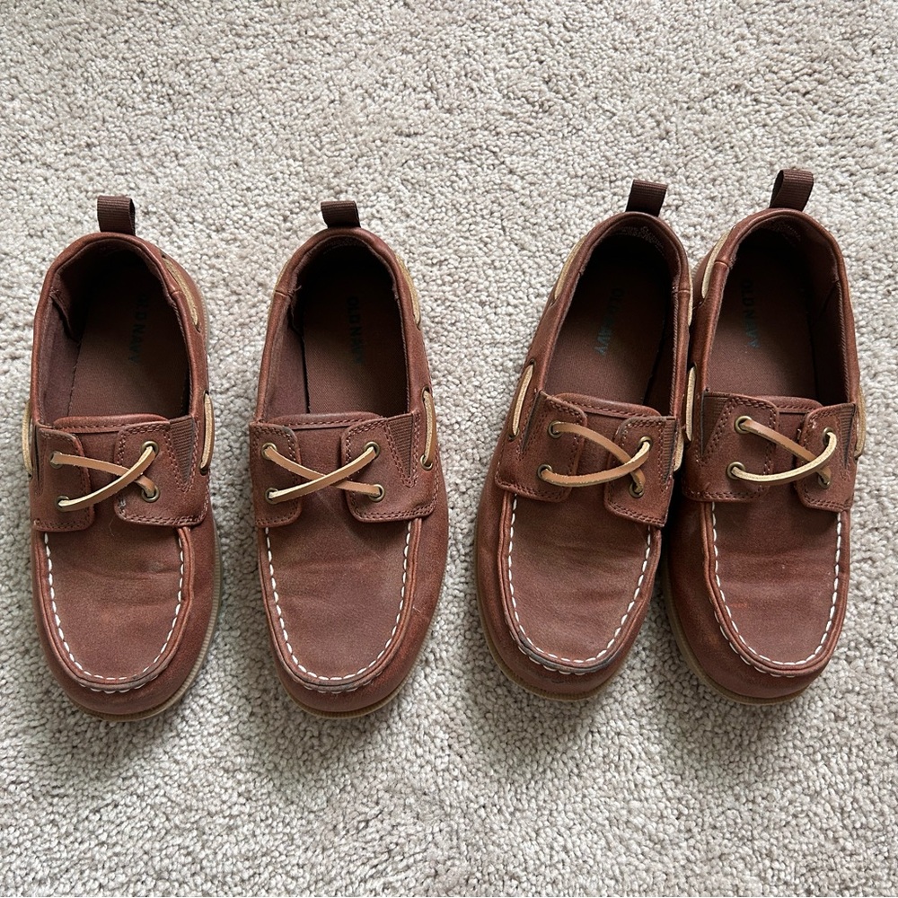 Boys loafers church boat shoes Old Navy Brown Kids Dress Shoes Sz 2